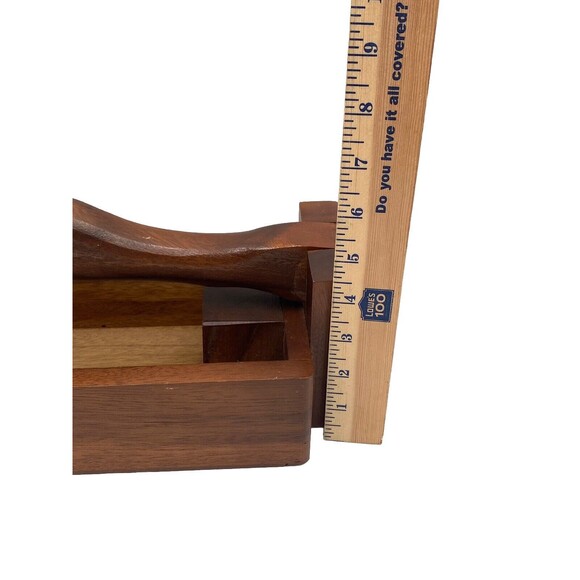 Vintage Nutcracker Duck / Goose Head Wooden Nutcracker Box / Napkin Holder - Picture 11 of 13